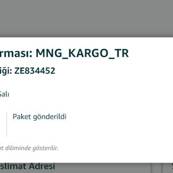 Amazon Siparişimi 15 Temmuz'dan Beri Kargoya Vermedi