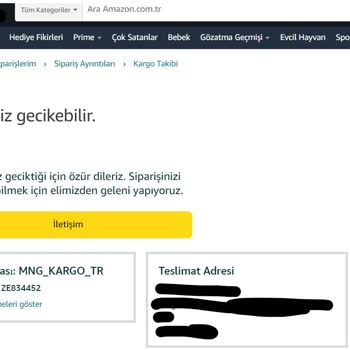Amazon Siparişimi 15 Temmuz'dan Beri Kargoya Vermedi