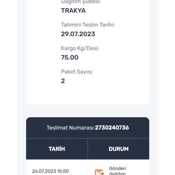 Geciken Horoz Lojistik Teslimatı (yine Bildiğimiz Gibi)