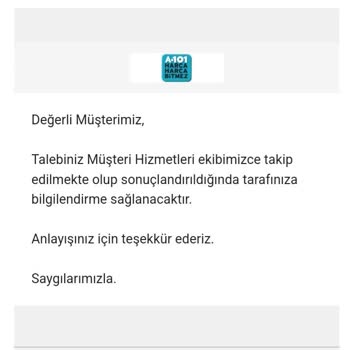 A101 Sipariş İptali İade