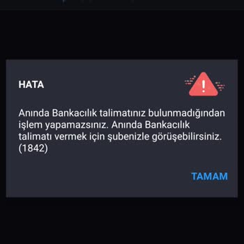 İş Bankası Anında Bankacılık Hatası