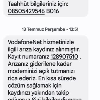 Vodafone Net Evde İnternet Hizmeti Veremiyor