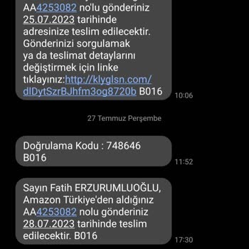 Amazon Ürünü Teslim Etmiyor.