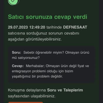 Hepsiburada Düşük Fiyat Gerekçesiyle Satın Aldığım Ürünü İptal Etti