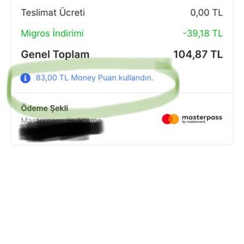 Migros Moneyleri Karta Geri Yüklemiyor
