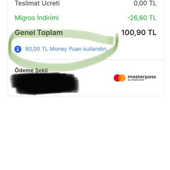 Migros Moneyleri Karta Geri Yüklemiyor