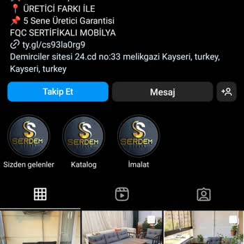 Serdemdizaynmobilya (Instagram) Yanılttı