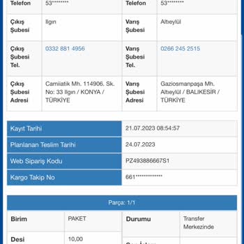 Sürat Kargo Paket Ilgın Şubesinde Neden Bekliyor?