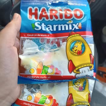 Haribo Jelibon Daha Eve Varmadan Eridi.