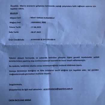 Ankamall Nike (Sportinn) Kusurlu Ürün (Lebron Xx)