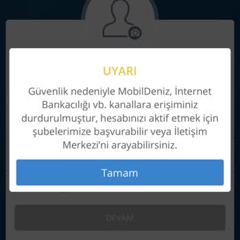 Denizbank Güvenlik Nedeniyle Para Transferi Yapılamaması
