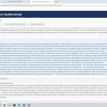 TurkNet Verilen Ayıplı Hizmet