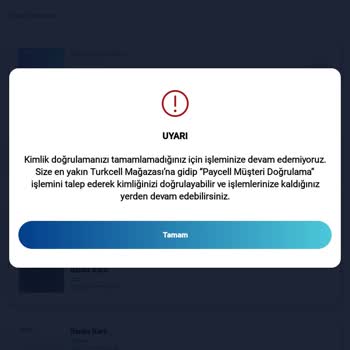 Paycell Hesabı Doğrulama Sorunu