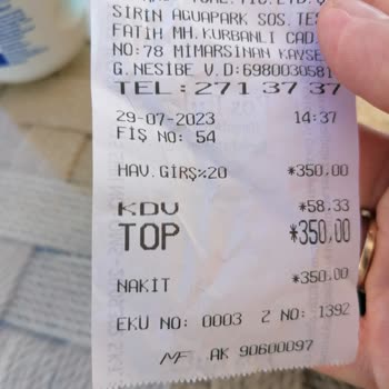 Şirin Aquapark Fazla Fiyat Talebi