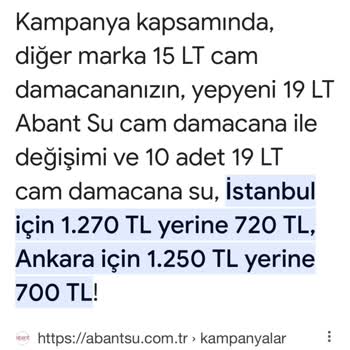 Abant Su Çok Fazla Zam Yapıyor!