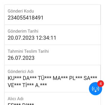 Sendeo Geciken Kargo Durumu