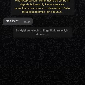 WhatsApp Yabancı Numaranın Mesaj Atması