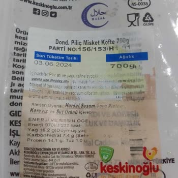 Keskinoğlu Misket Köfte Pişince Tadında Ekşilik Vardı Ve Lastik Gibi Kokuyor Du.