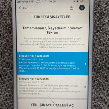 Turkcell Yurt Dışı Kullanımı Sonuçlanmayan Talep