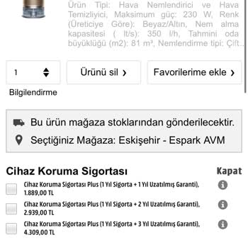 Media Markt Eskişehir Dyson Hava Makinesi Teslimi