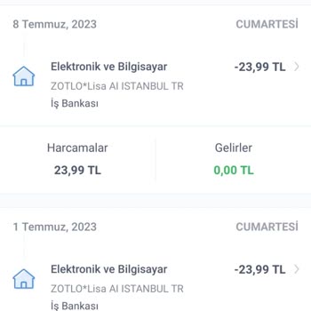 Zotlo. Lisa Ai İzinsiz Para Çekimi