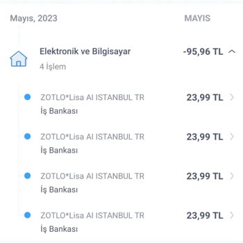 Zotlo. Lisa Ai İzinsiz Para Çekimi