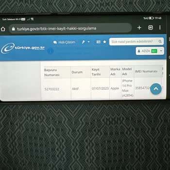 BTK (Bilgi Teknolojileri ve İletişim Kurumu) IMEI Kaydını Yaptığım Telefonumda Servis Yok Sim Kart Çalışmıyor