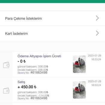 Gardrops Ürün Satış Sonrası Eksik Bakiye