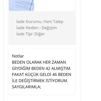 incetopuk.com Değişim İstediğim Halde Siparişin İptali