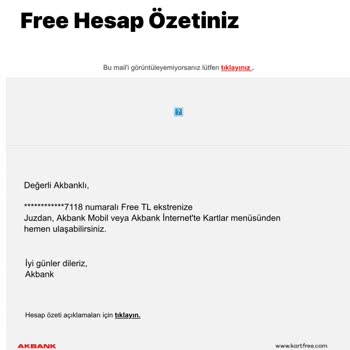 Akbank Axess Ya Da Free Kart Ekstresi Mailde Görünmüyor