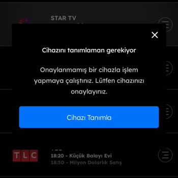 TOD Tv Tod Onaylanmamış Bir Cihazla İşlem Yapmaya Çalıştınız.