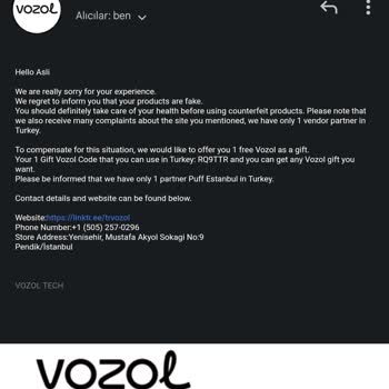 Vozol Sahte Ürün Satan Yer