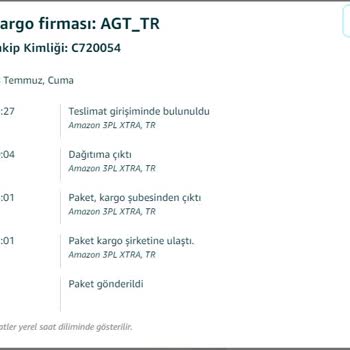 AGT Kurye Kargo Taşımak İstemiyor Sanırım.