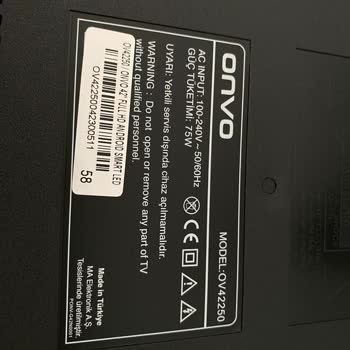 Onvo Marka 42 İnc Televizyon Kırık Çıktı