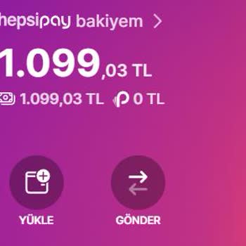 Hepsipay Cüzdan Bakiyesini Geri Çekmeme İzin Vermiyor