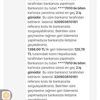 Hepsiburada İptal Edilen Sipariş