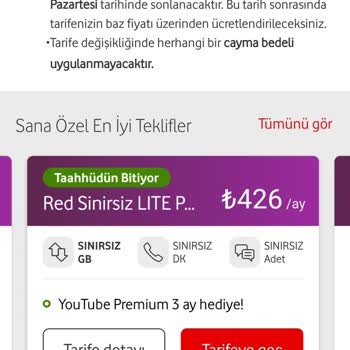 Vodafone Yüksek Fatura Zorla