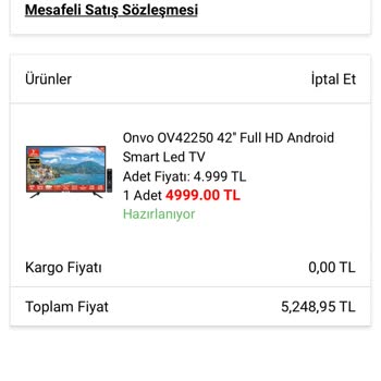 A101 Online Alışveriş TV, Kargo, Müşteri Hizmetleri