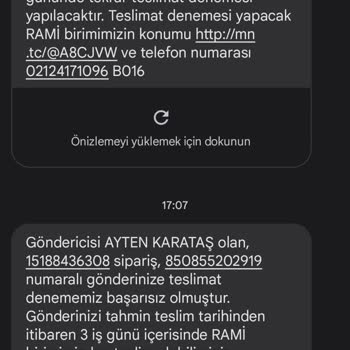 MNG Kargo Eyüp, Rami Şubesi Ürünümü Adrese Teslim Etmiyor