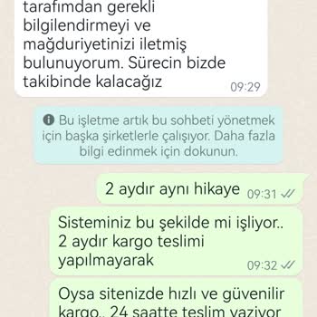 AGT Kurye Şirketinin Kargomu 2 Aydır Teslim Etmemesi Ve İlgisizliği
