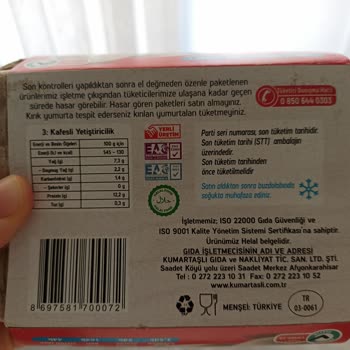 Migros Yumurtacım Marka Yumurta Üzerinde Son Kullanma Tarihi Yok