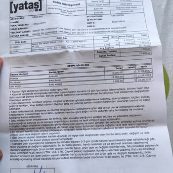 Enza Home Ürün İadesini Yapmıyor