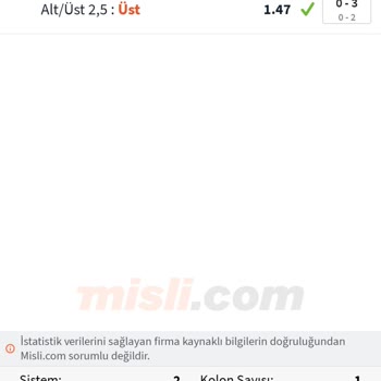 Misli Kazanılan Tutarın Altında Yatırmaktadır