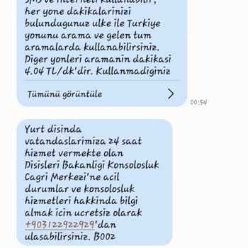 Turkcell Yurt İçinde Yurt Dışı Tarifesi Yansıttı