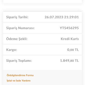 Yataş Ürünlerim Kargoya Verilmiyor