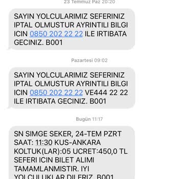 Obilet Otobüs Bileti Ücret İadesi