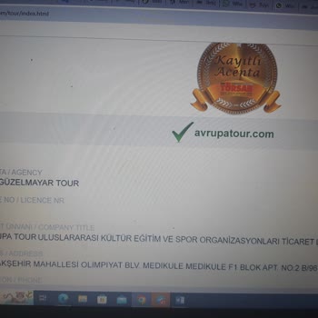 Avrupa Tour İsimli Bir Tur Firması Yoktur!