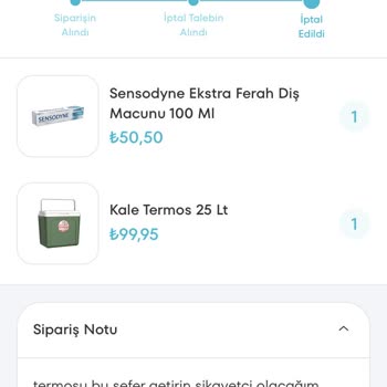 A101 Kapıda Siparişlerinin Gerçeği Yansıtmaması Müşteri Mağduriyeti