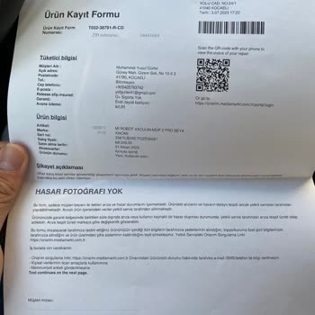 Media Markt/OUNO Mi Robot Süpürge İademi Vermiyorlar