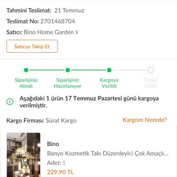 Sürat Kargo, Kargom Kayıp